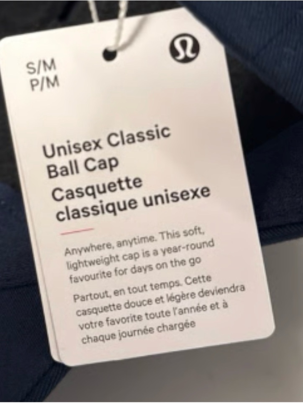 Lululemon Navy Unisex Classic Ball Cap - Picture 2 of 2